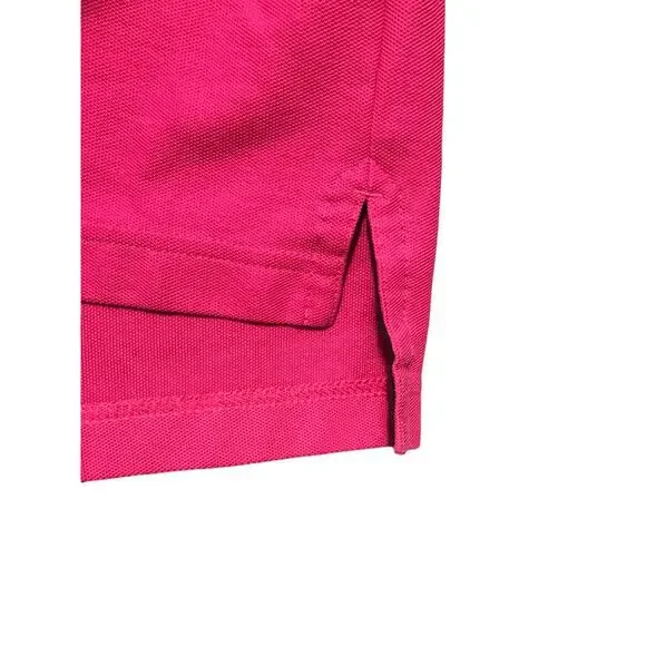 Brooks Brother Men's XL Performance Knit Golf Polo Shirt Hot Pink Cotton - Picture 6 of 9